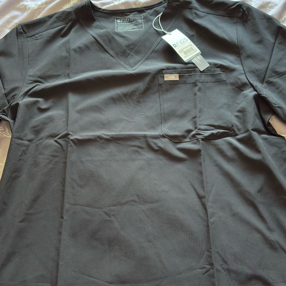 Figs Navy Leon FreeX 1-pocket scrub top